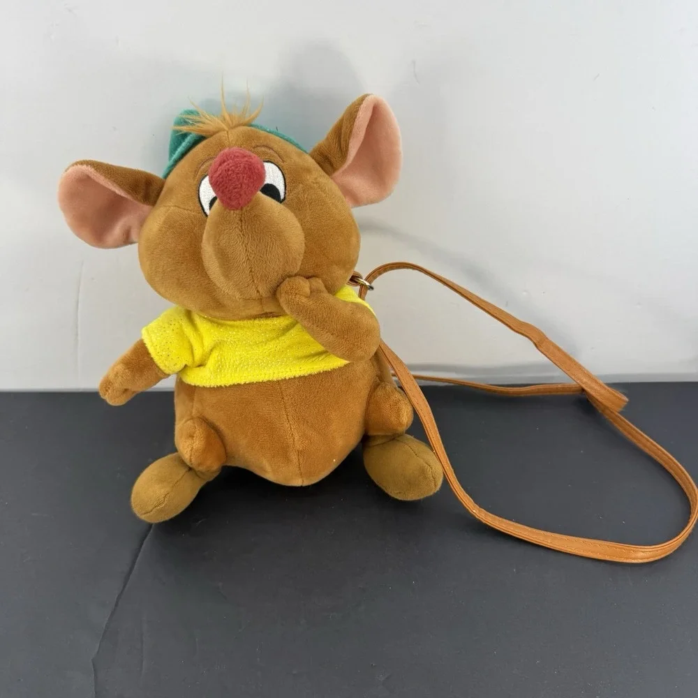 Rare Gus-Gus Plush DISNEY Girls Cross Body Bag Cinderella Character